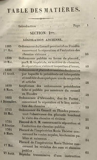 Législation des chemins publics dits vicinaux ou recueil des lois ordonnance et règlemens émanés sur cette matière depuis 1505 jusqu'à nos jours