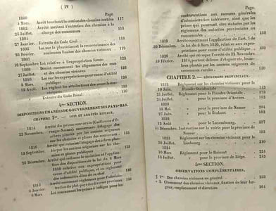 Législation des chemins publics dits vicinaux ou recueil des lois ordonnance et règlemens émanés sur cette matière depuis 1505 jusqu'à nos jours