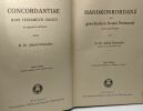 Handkonkordanz zum griechischen Neuen Testament (Text nach Nestle) achte auflage --- concordantiae novi testamenti graecic in angustum deductae. Dr. ...