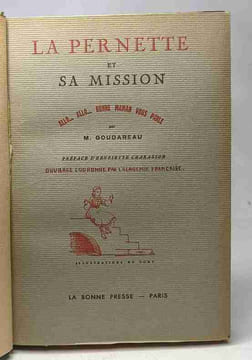 La pernette et sa mission allo... allo... bonne maman vous parle. Goudareau M