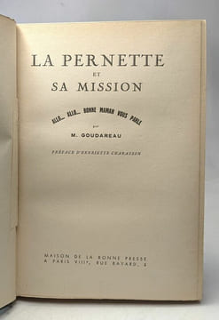 La pernette et sa mission allo... allo... bonne maman vous parle. Goudareau M