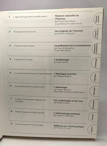 L'anthropologie de l'homme primitif aux sociétés d'aujourd'hui --- les dictionnaires du savoir moderne