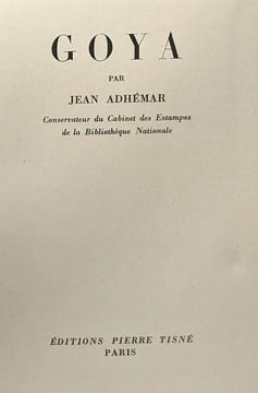 Goya. Adhémar Jean