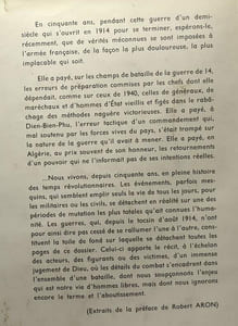 Le dosseir de l'armée française - la guerre de cinquante ans 1914-1962 - Coll. les pièces du dossier
