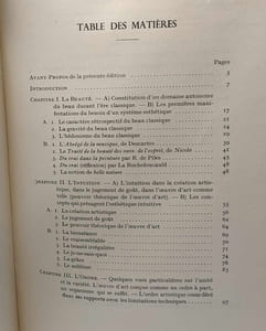 Introduction à l'Histoire de l'ésthétique française - contribution à l'étude des théories littérarires et plastiques en France de la Pléiade au XVIIIe siècle - nouvelle édition revue