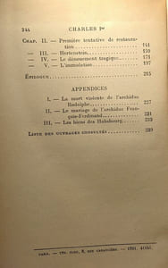 Charles Ier - empereur d'Autriche roi de Hongrie - avec 8 gravures hors texte