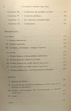 Le conflit Sarrois 1945-1955 - centre européen de la dotation carnegie pour la paix internationale - études de cas de conflits internationaux TOME I. ...