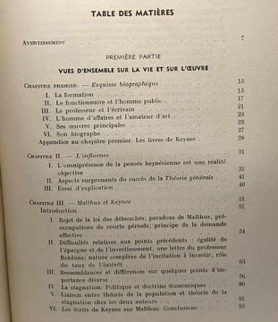 L'oeuvre de John Maynard Keynes - exposé - analyse critique - prolongements - TOME PREMIER: vue d'ensemble analyse de l'oeuvre antérieure à la théorie ...