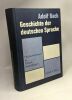 Geschichte der deutschen sprache - Neunte durchgesehene auflage. Adolf Bach