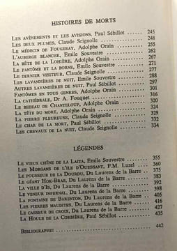 Contes populaires et légendes de Bretagne + Contes populaires de toues les Bretagne (Markale) + La société celtique (Le Roux Guyonvarc'h) --- 3 ...
