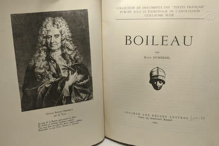 Boileau - collection de documents des "textes français" patronage de l'association Guillaume Budé