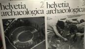 Helvetia archaeologica numéro 1 (1970) au numéro 12 (1972) - avec son coffret cartonné. Rudolf Degen