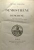 Oeuvres complètes de Démosthène et d'Eschine - traduction nouvelle faite sur le texte des meilleurs éditions critiques (1842). J.F. Stiévenart