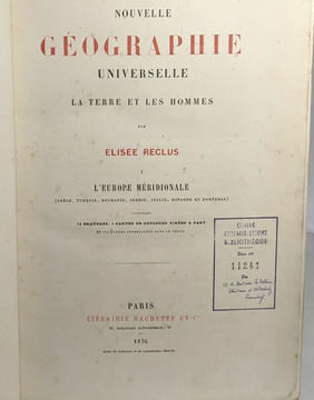 Nouvelle géographie universelle - La Terre et les Hommes - 6 Volumes: T.1/ L'Europe Méridionale + T.10/ l'Afrique septentrionale partie 1 + T.11 ...
