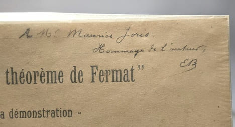 Le Dernier Théorème de Fermat - sa démonstration par Edouard Barbette. Edouard Barbette