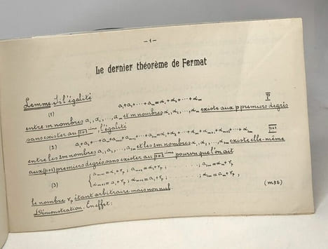 Le Dernier Théorème de Fermat - sa démonstration par Edouard Barbette. Edouard Barbette