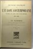 Histoire politique de l'Europe Contemporaine - évolution des partis et des formes politiques 1814-1896 - 6e édition. Ch. Seignobos