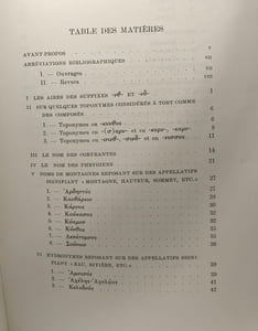 Contribution à l'étude de l'onomastique pélasgique - bibliothèque du Muséon volume 35 -