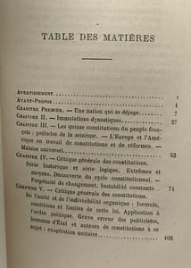 Contradictions politiques - théorie du mouvement constitutionnel au XIXe siècle (L'Empire parlementaire et l'Opposition légale) - lettre à Monsieur Rouy