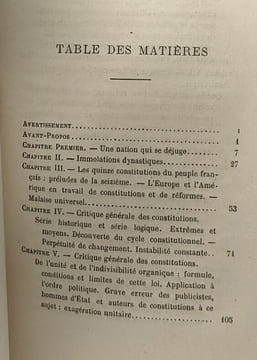 Contradictions politiques - théorie du mouvement constitutionnel au XIXe siècle (L'Empire parlementaire et l'Opposition légale) - lettre à Monsieur ...
