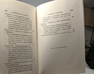 Contradictions politiques - théorie du mouvement constitutionnel au XIXe siècle (L'Empire parlementaire et l'Opposition légale) - lettre à Monsieur Rouy