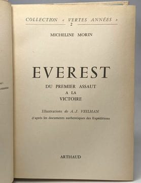 Everest - du premier assaut à la victoire | coll. vertes années 2. Morin Michelin