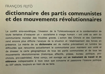 Dictionnaire des partis communistes et des mouvements révolutionnaires - précédé d'un essai sur la crise actuelle de l'internationalisme marxiste