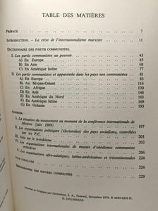 Dictionnaire des partis communistes et des mouvements révolutionnaires - précédé d'un essai sur la crise actuelle de l'internationalisme marxiste
