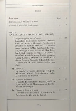 Il teatro di Pirandello in Germania. Cometa Michele