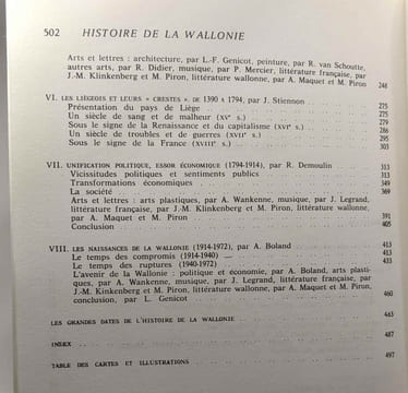 Histoire de la Wallonie. Léopold Génicot