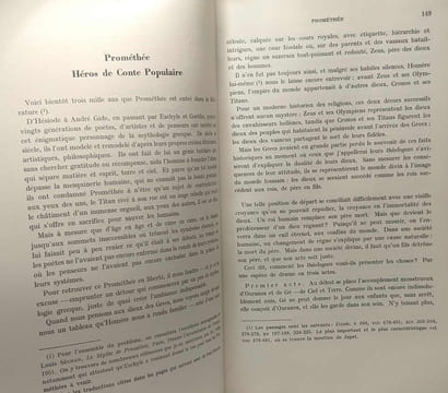 Prométhé - héros de Conte Populaire - EXTRAIT de la Nouvelle Clio cinquième année (1953) N°1-4 - Mélanges A. Carnoy. A. Severyns