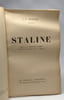 Staline - Pr&eacute;face de Stafford Cripps. J.-T. Murphy