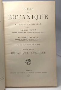 Cours de botanique - 3e édition - seconde partie botanique spéciale - avec 1077 figures dans le texte