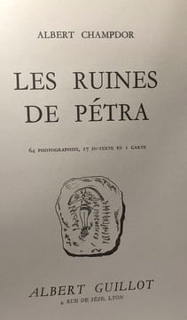 Les ruines de Pétra | coll. les hauts lieux de l'Histoire n°18. Albert Champdor