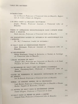 Religions de Salut - annales du Centre d'Etude des Religion 2 --- institut de sociologie. Collectif D'auteurs Abel De Heusch Dorsinfang-Smets ...