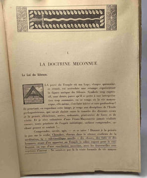 Esquisse d'une doctrine positive de la Franc-Maçonnerie --- dessins originaux de l'auteur - la pensée maçonnique moderne. Thiriet Henry