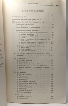 Introduction bibliographique à l'histoire du droit et à l'éthnologie juridique - A/II - Droit romain (droit privé) centre d'Histoire et d'Ethnologie ...
