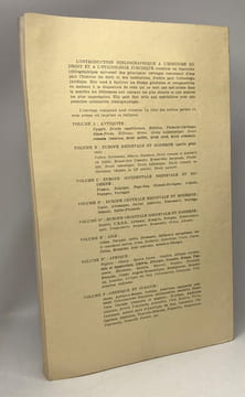 Introduction bibliographique à l'histoire du droit et à l'éthnologie juridique - A/II - Droit romain (droit privé) centre d'Histoire et d'Ethnologie ...