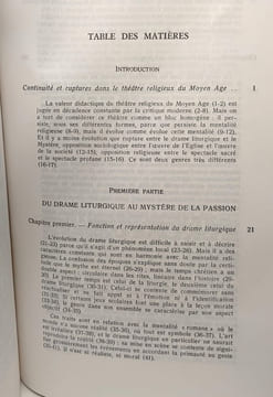 Le théâtre sacré de la fin du Moyen Age - étude sur le sens moral de la Passion de Jean Michel - publications romanes et françaises CL. Accarie ...