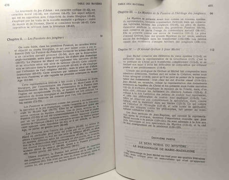 Le théâtre sacré de la fin du Moyen Age - étude sur le sens moral de la Passion de Jean Michel - publications romanes et françaises CL. Accarie ...