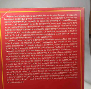 Le Bourgeois socialiste ou Pour un post-libéralisme
