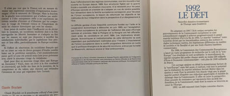 12 livres sur l'Europe: Défi du monde campagne d'Europe + Revue du marché unique européen 4-1994 + l'Europe déraisonnable + Le socialisme et l'Europe ...