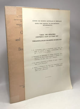 Outlines of Prehistory and Stone Age Climatology in the Bechuanaland Protectorate - Mémoires TOME XXV fasc. 4. E.-J. Wayland