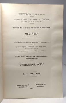 Outlines of Prehistory and Stone Age Climatology in the Bechuanaland Protectorate - Mémoires TOME XXV fasc. 4. E.-J. Wayland
