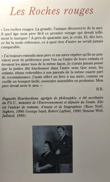 Les roches rouges: Portrait d'un père. Bouchardeau Huguette