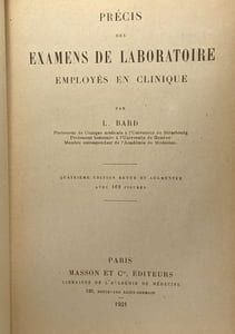 Précis des examens de laboratoire employés en clinique