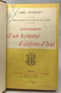 Confession d'un homme d'aujourd'hui - Mémoire pour servir à l'histoire de la société