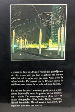 La Défense un musée en plein ciel. Lanzmann Jacques