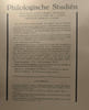 Philologische Studi&euml;n - Palaeographisch album Platen 1-48 (1943) + Palaeographisch album Platen 49-100 (1934) - van gedagteekende grieksch ...