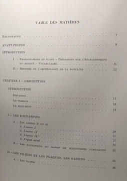 Le nymphée de Tipasa et les Nymphées et "septizonia" Nord-Africains - collection de l'école française de Rome 16 - relevés et plans de l'auteur. ...
